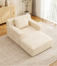 Convertible Velvet Sleeper Chair for Small Spaces