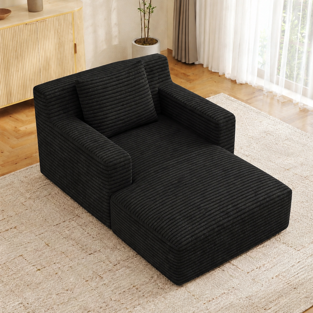Convertible Velvet Sleeper Chair for Small Spaces