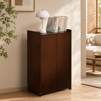 Bamboo Folding Desk with Hidden Storage
