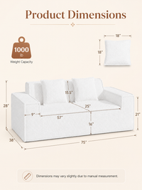 78-Inch Sofa for Small Spaces