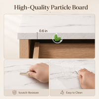 Fluted 5-Drawer Dresser for Small Spaces