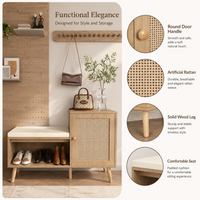 Shoe Storage Bench for Small Entryway