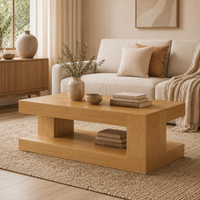 47.2" Modern LED Coffee Table with App Control