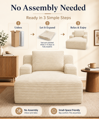 Convertible Velvet Sleeper Chair for Small Spaces