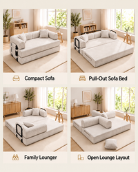 Convertible Sleeper Sofa Bed for Small Spaces