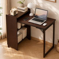 Bamboo Folding Desk with Hidden Storage