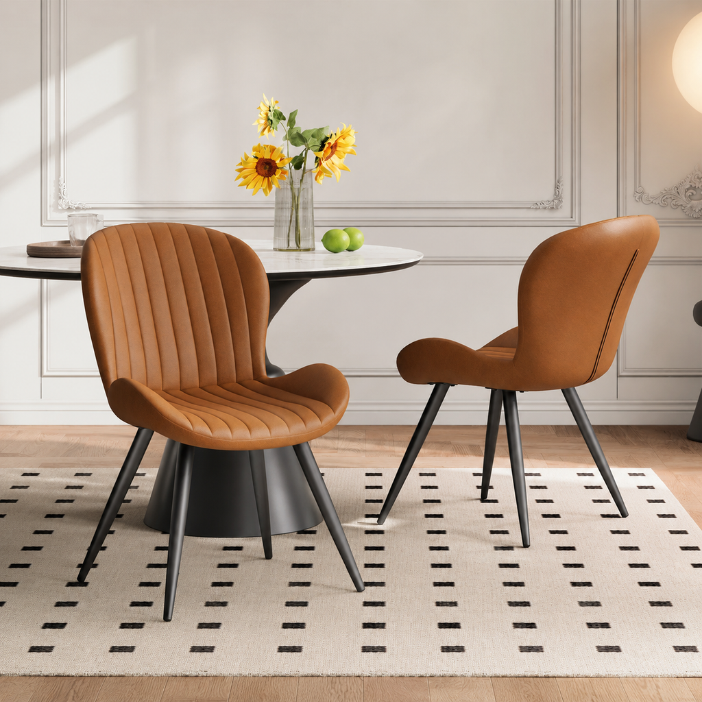 Modern Upholstered Dining Chairs – Set of 4