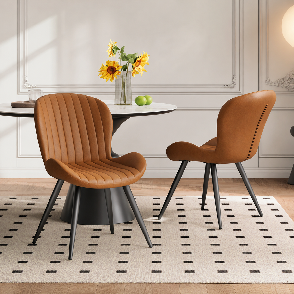 Modern Upholstered Dining Chairs – Set of 4
